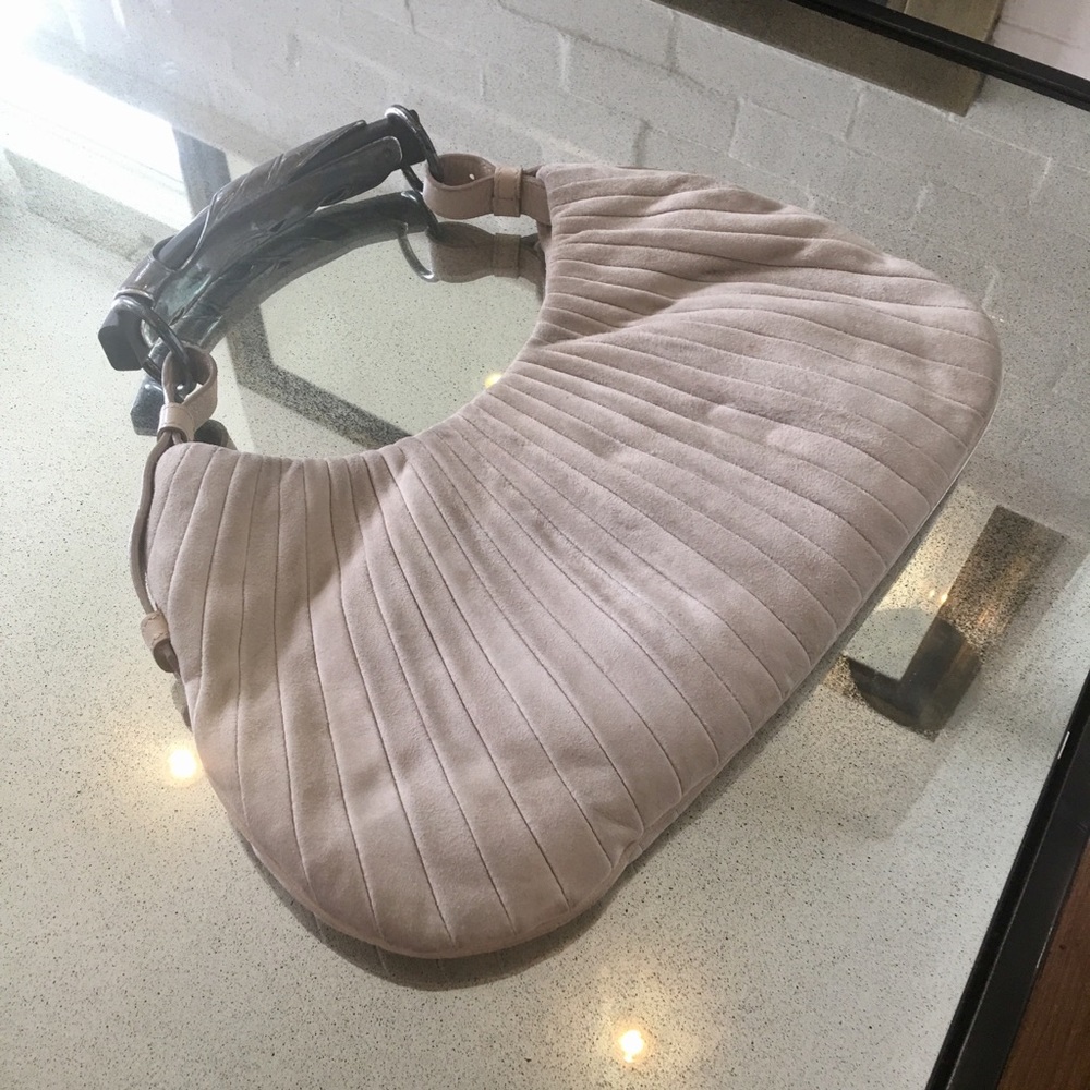 Authentic Yves Saint Laurent Mombasa suede bag